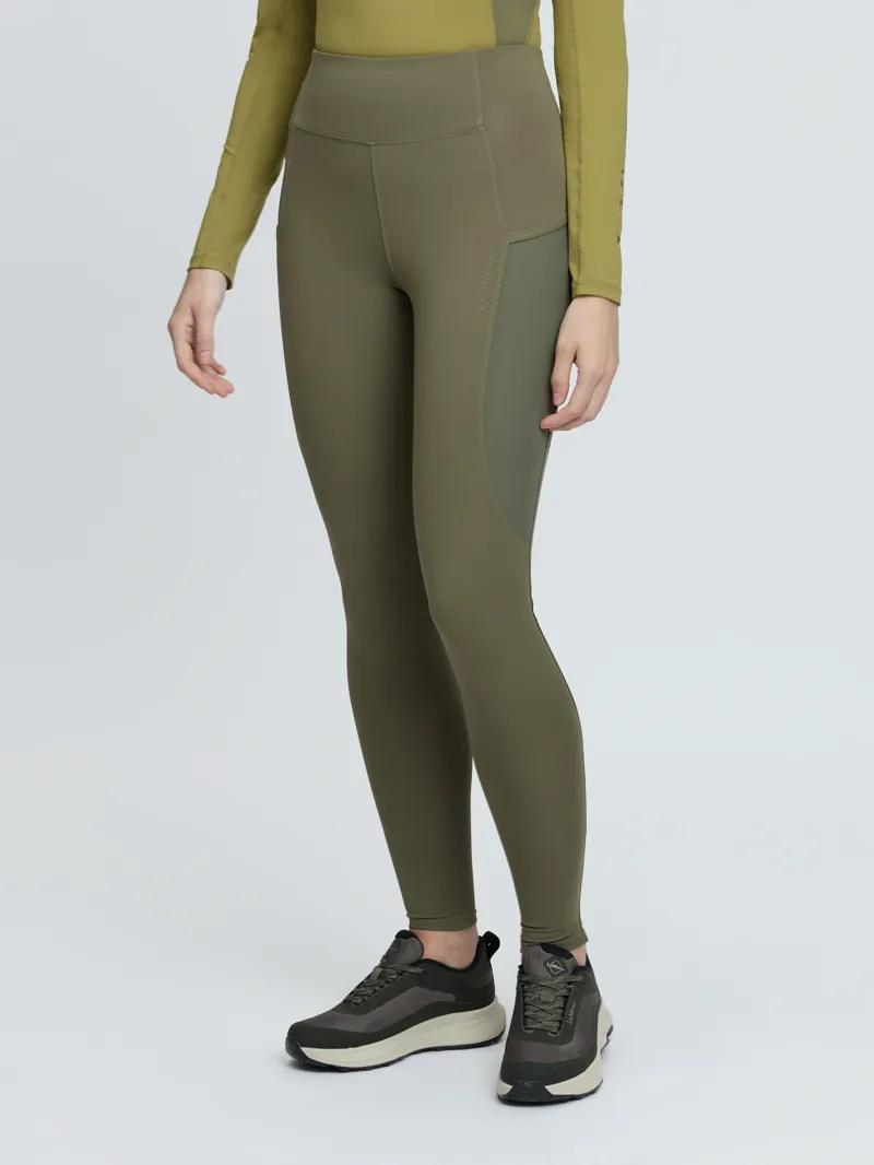 LeMieux Naomi Pull On Breeches - Willow Green-6