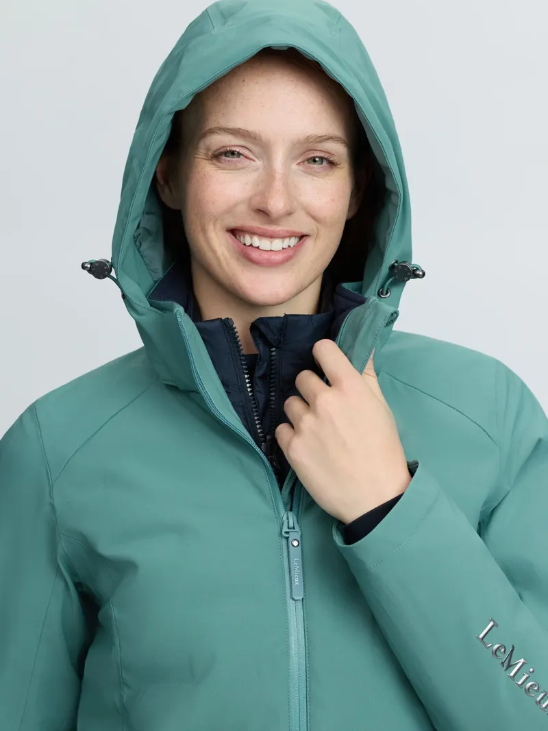 LeMieux Brooke 3 in 1 Waterproof Hybrid Jacket - Aloe-6