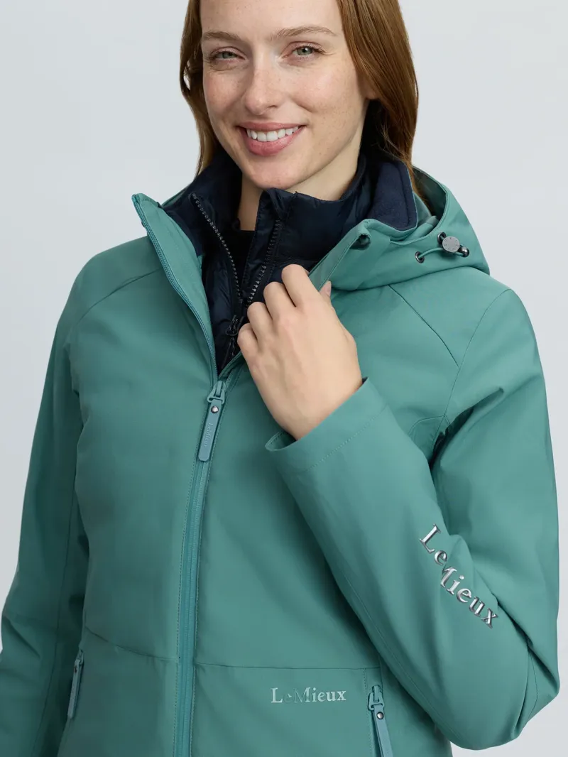 LeMieux Brooke 3 in 1 Waterproof Hybrid Jacket - Aloe-9