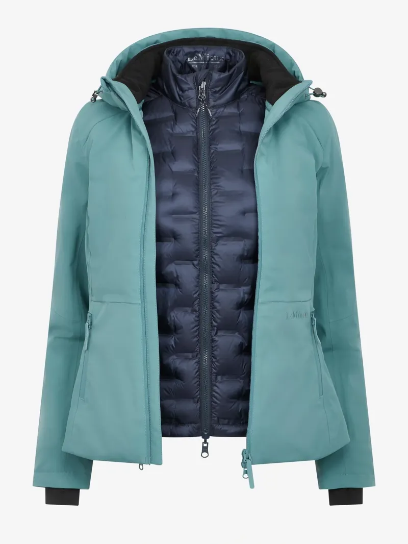 LeMieux Brooke 3 in 1 Waterproof Hybrid Jacket - Aloe-1