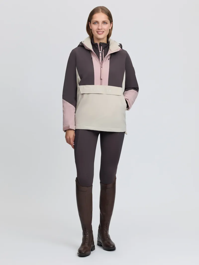 LeMieux Phoebe Half Zip Waterproof Anorak - Wild Rose-9