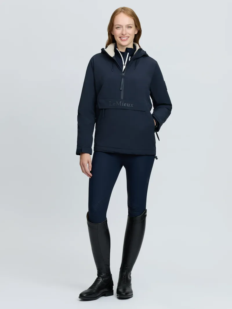 LeMieux Phoebe Half Zip Waterproof Anorak - Navy-1