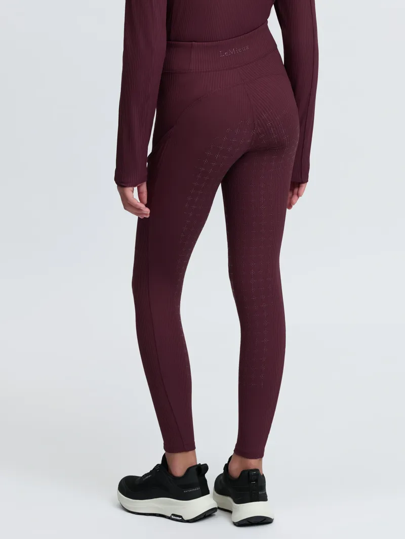 LeMieux Young Rider Orla Ribbed Pull Ons - Bramble-2