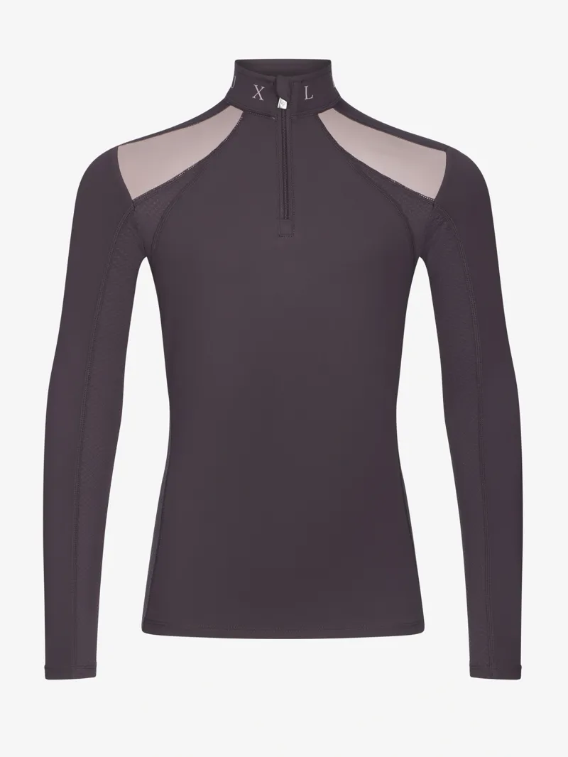 LeMieux Young Rider Mia Mesh Base Layer - Cocoa-1