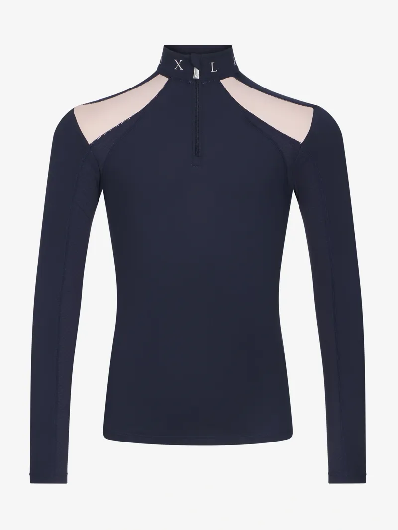 LeMieux Young Rider Mia Mesh Base Layer - Navy-1