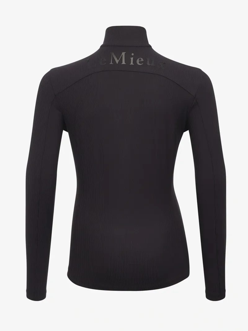 LeMieux Young Rider Raye Ribbed Base Layer - Black-2