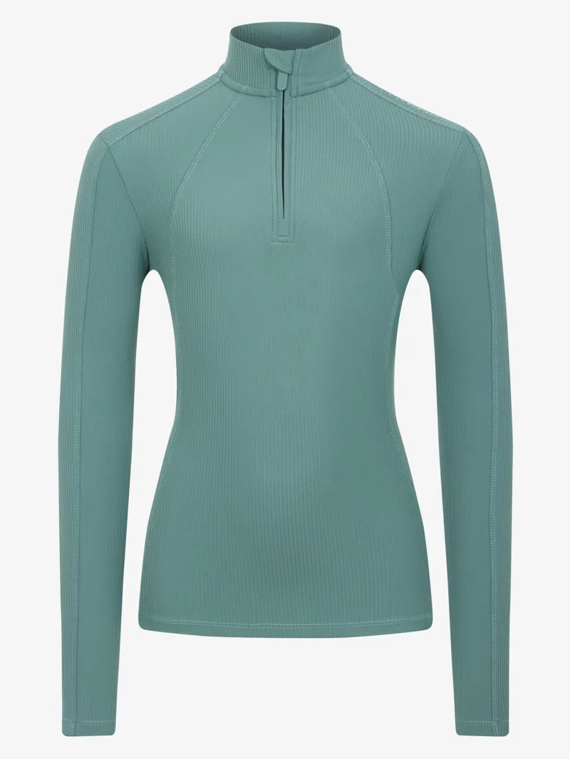 LeMieux Young Rider Raye Ribbed Base Layer - Aloe-1
