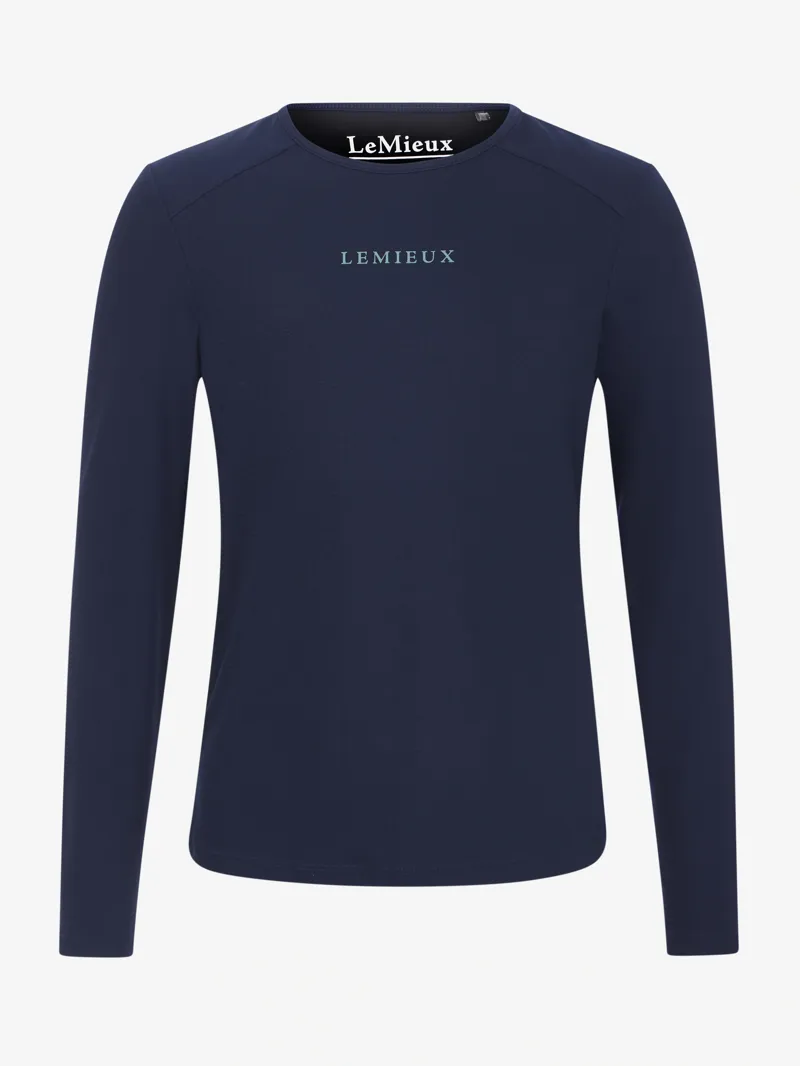 LeMieux Young Rider Hybrid Sports Top - Navy-1