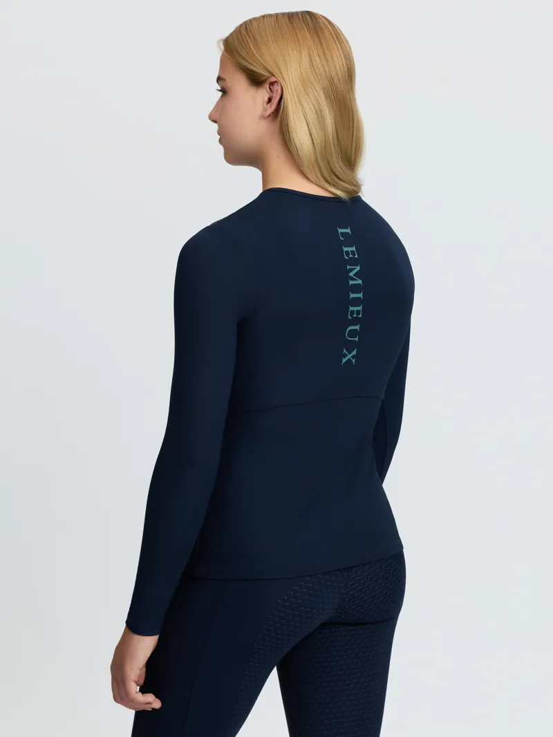 LeMieux Young Rider Hybrid Sports Top - Navy-6