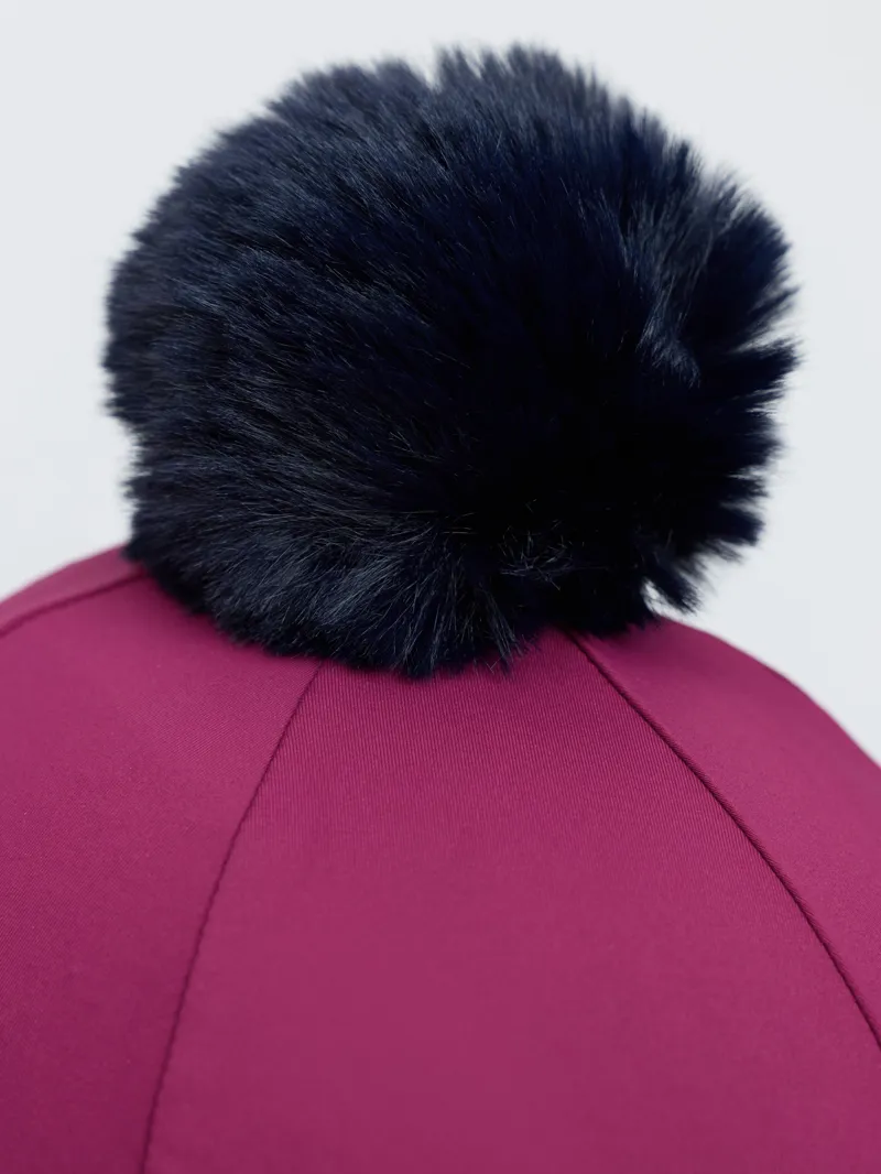 LeMieux Classique Pom Hat Silk - Blackberry-6