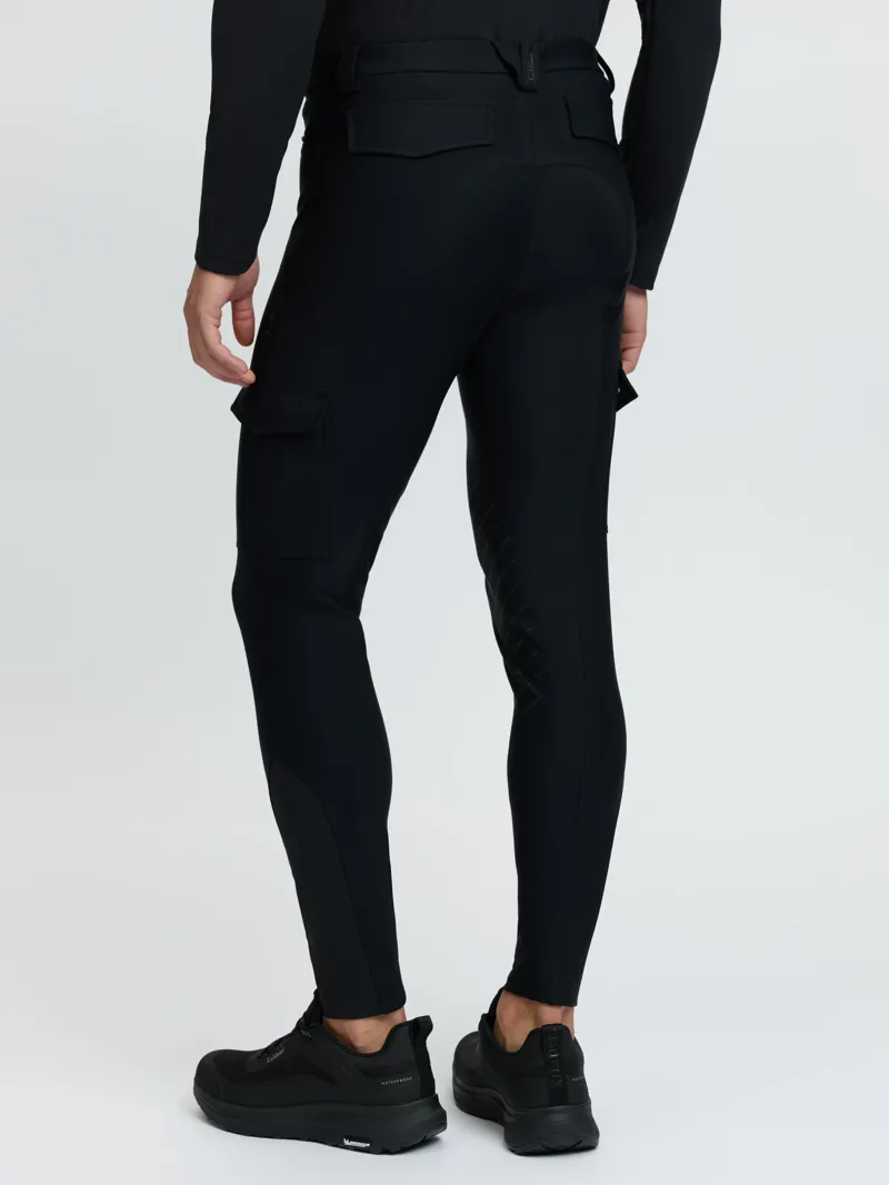 LeMieux Mens Stormwear Knee Grip Breeches - Black-1