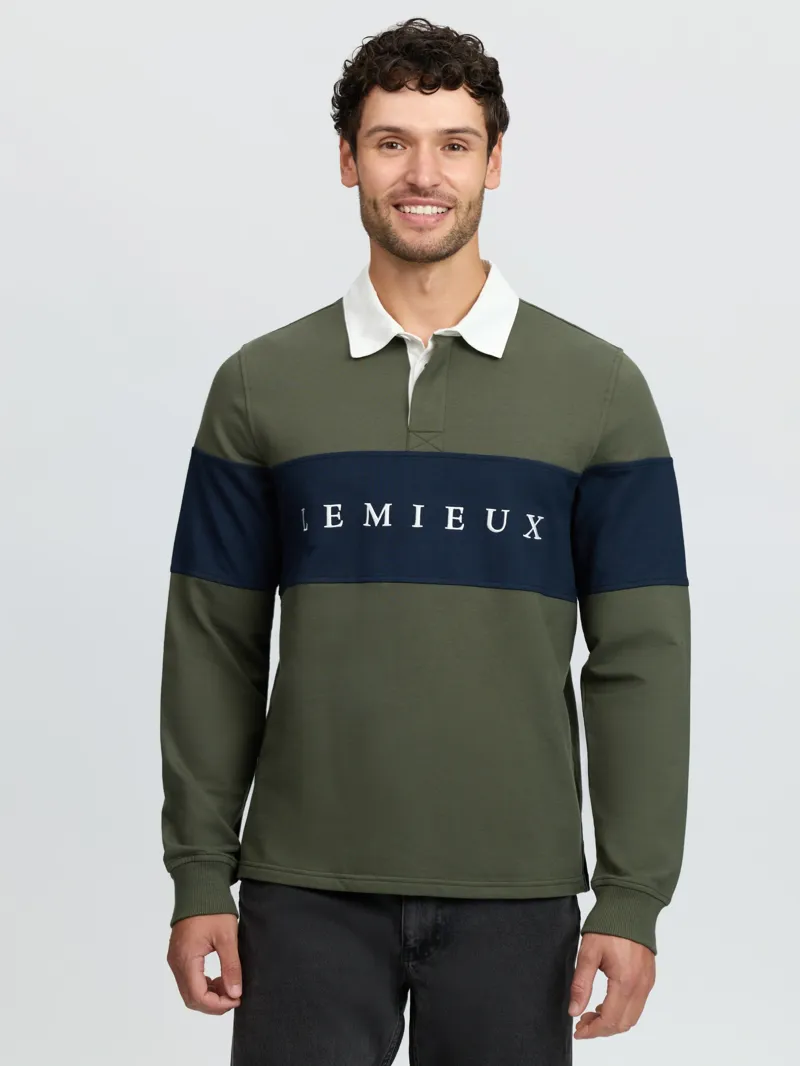 LeMieux Mens Rugby Shirt - Olive