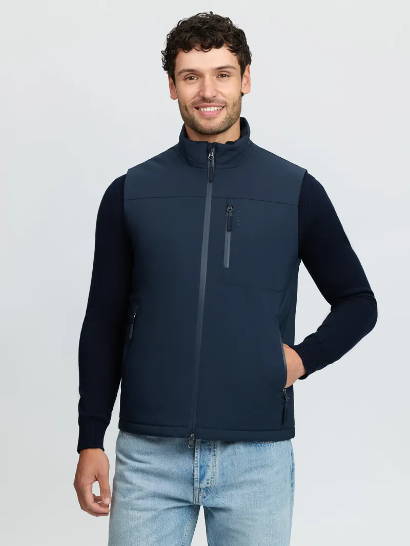 LeMieux Mens Midweight Insulated Gilet - Navy