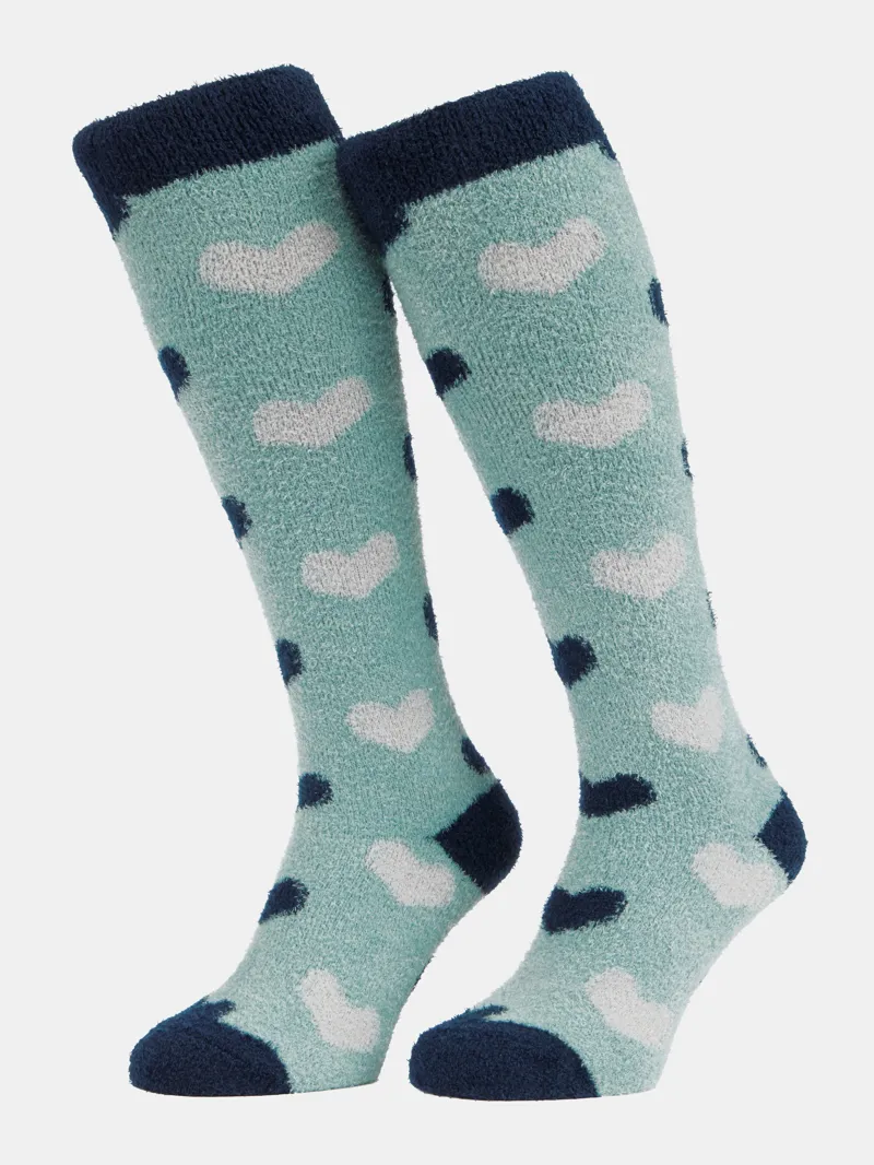 LeMieux Heart Fluffies Socks - Aloe