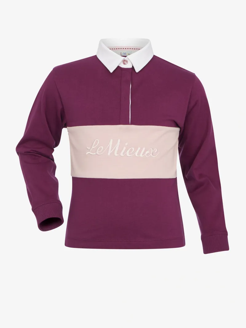 LeMieux Mini Roman Rugby Shirt - Blackberry-3