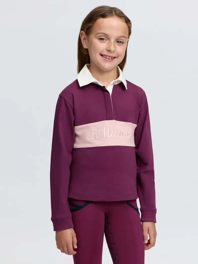LeMieux Mini Roman Rugby Shirt - Blackberry