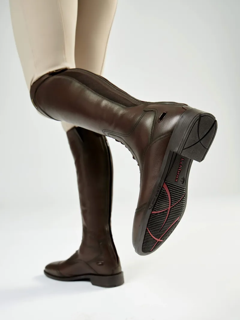 LeMieux Junior Field Riding Boots Tall/Slim - Brown-2