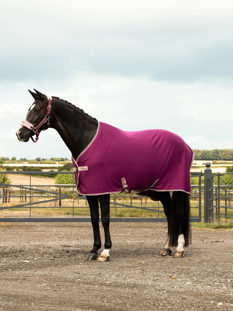 LeMieux Arika Jersey-Tek Fleece Rug - Blackberry-5