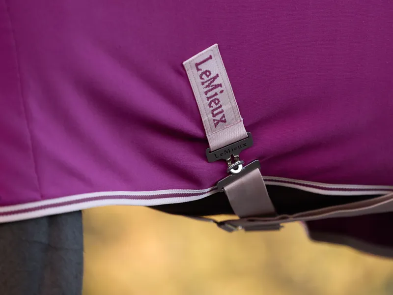 LeMieux Arika Jersey-Tek Fleece Rug - Blackberry-4