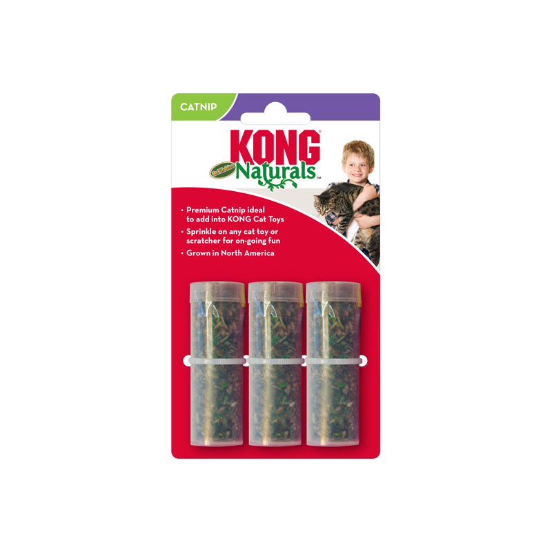 KONG Cat Refillables Catnip Tube - 3 Pack 