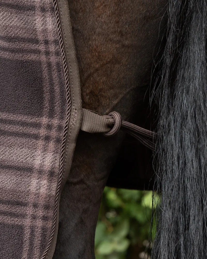 LeMieux Heritage Check Fleece Rug - Cocoa-2