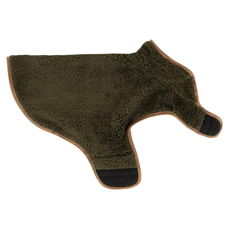 Jack Pyke Sherpa Fleece Dog Coat - Dark Olive