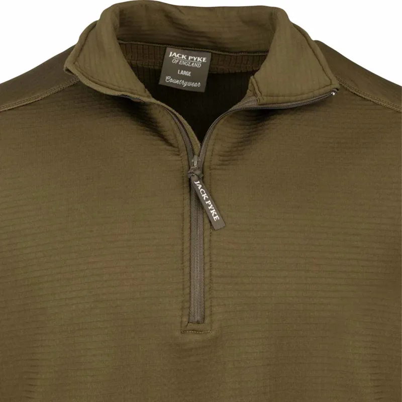 Jack Pyke Waffle Fleece Top - Brown-2