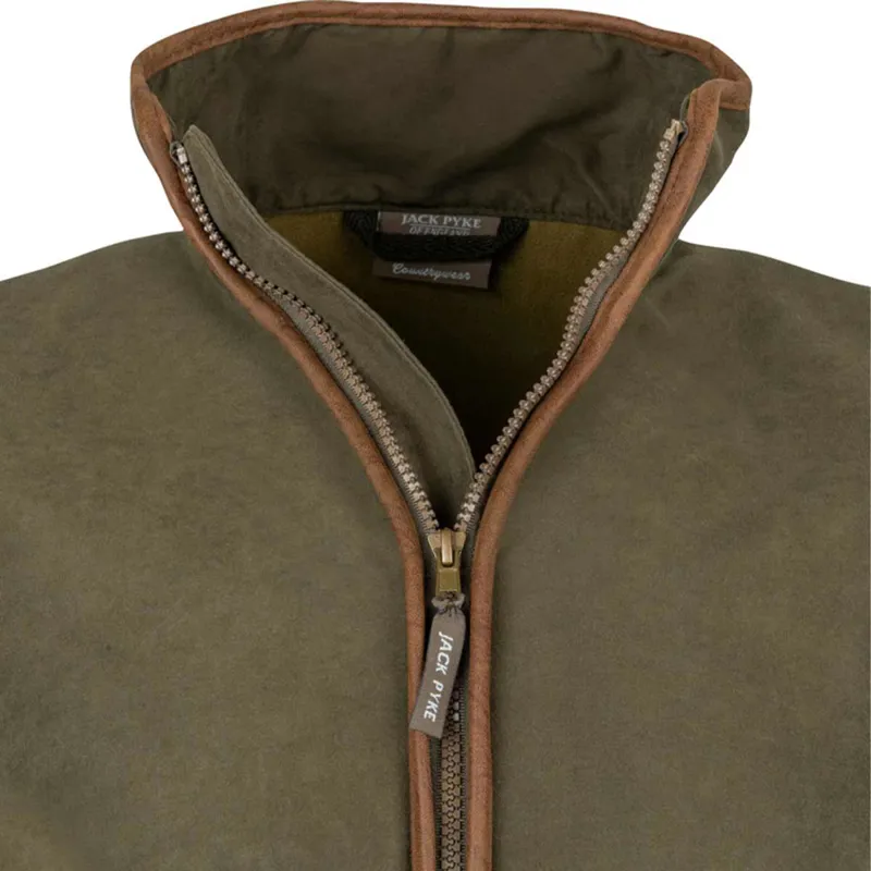 Jack Pyke Technical Moleskin Gilet - Dark Olive-3
