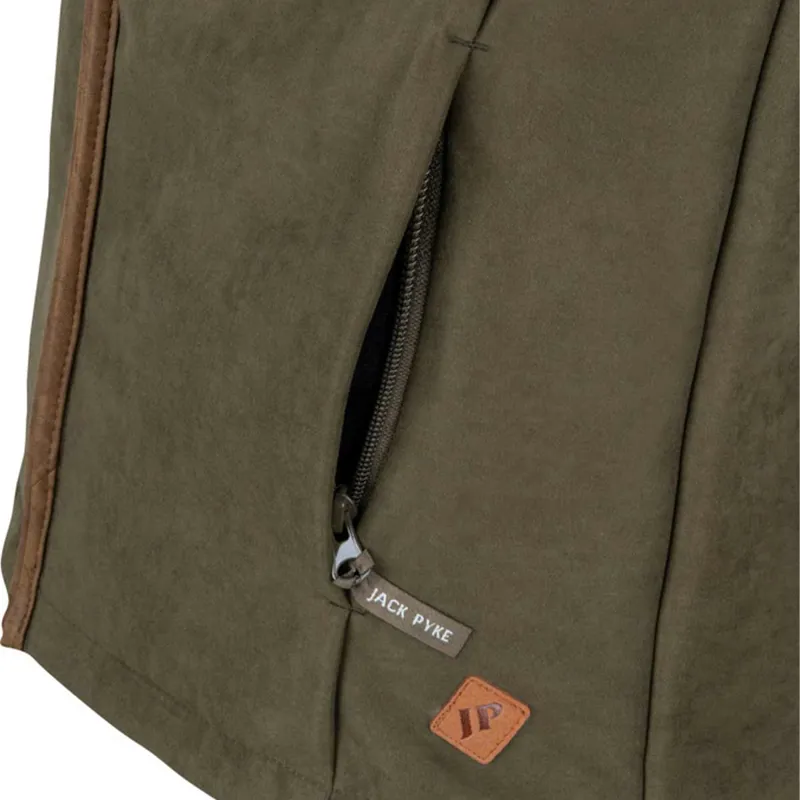 Jack Pyke Technical Moleskin Gilet - Dark Olive-4