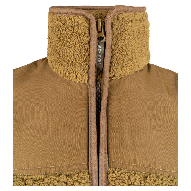 Jack Pyke Sherpa Fleece Gilet - Camel-3