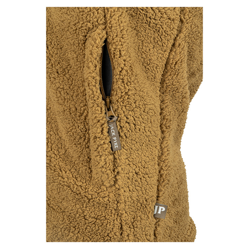 Jack Pyke Sherpa Fleece Gilet - Camel-5
