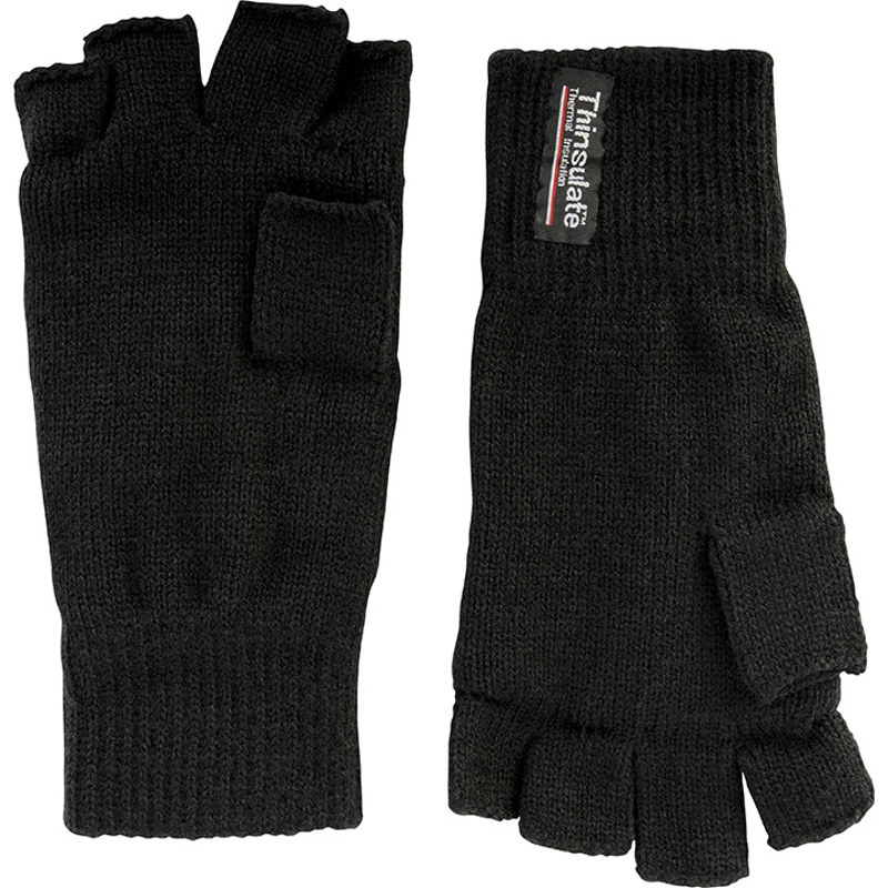 Jack Pyke Fingerless Mitts - Black 