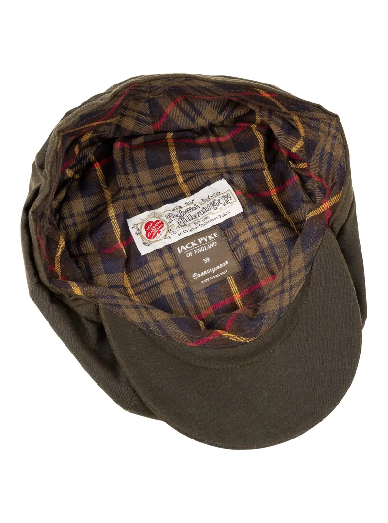 Jack Pyke Wax Baker Boy Hat - Dark Green-6