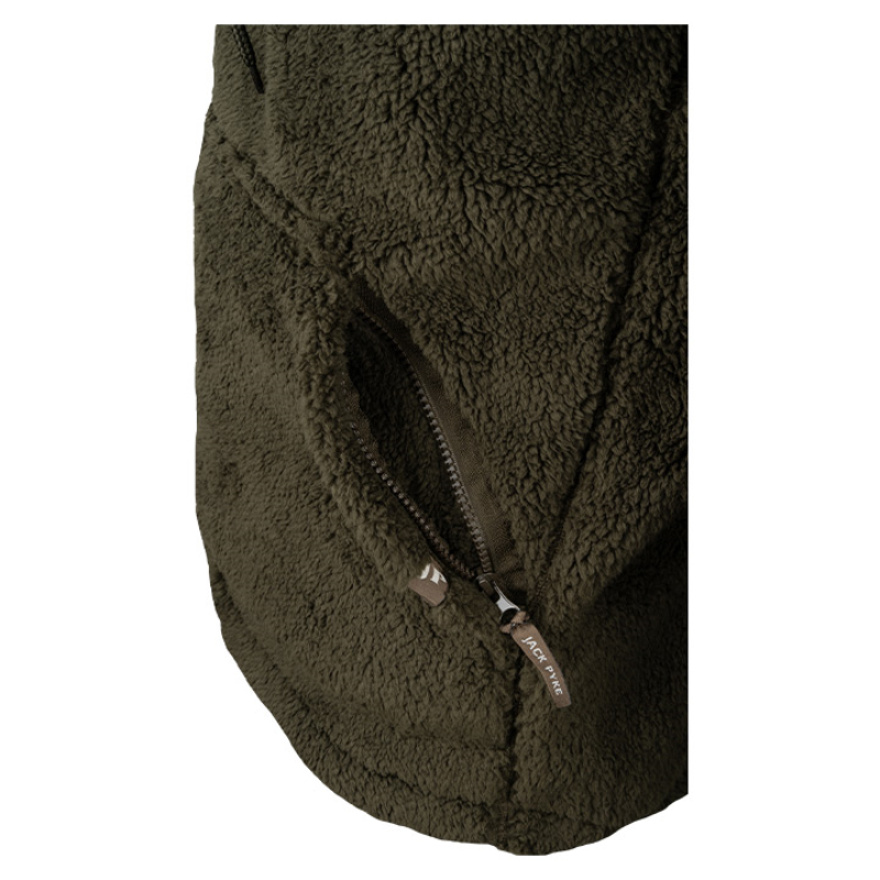 Jack Pyke Sherpa Fleece Gen 2 Hoodie - Dark Olive-5