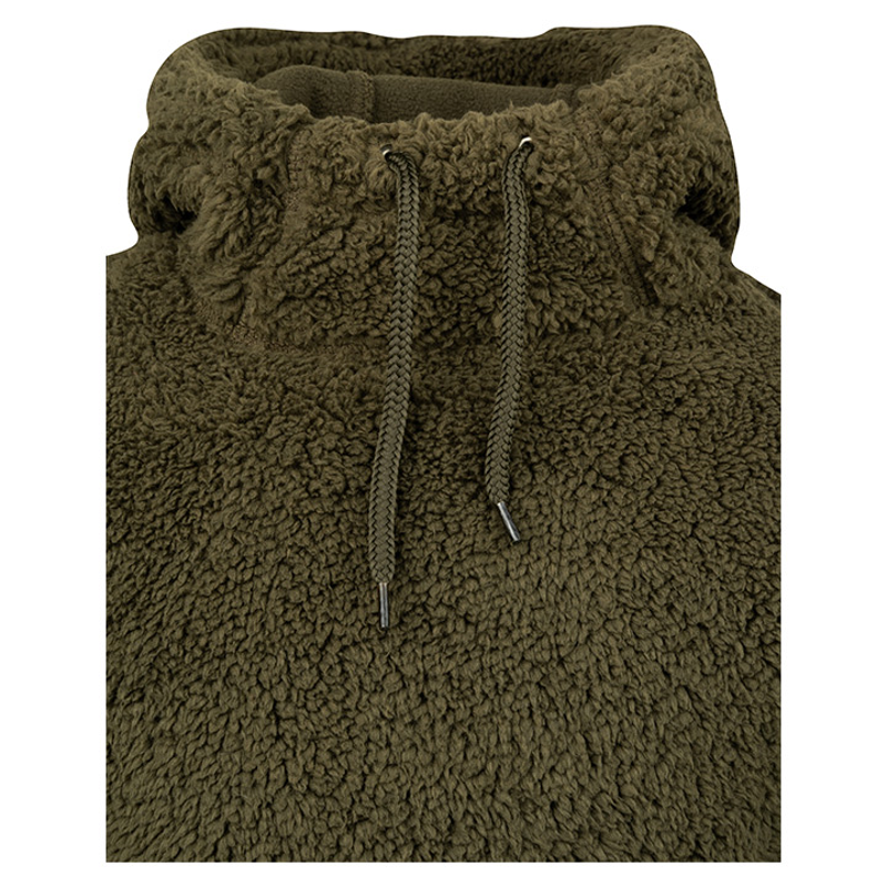Jack Pyke Junior Sherpa Fleece Hoodie - Dark Olive-6