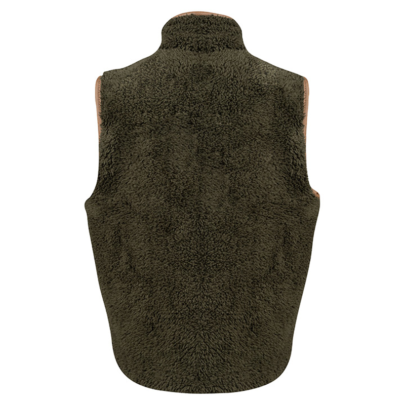 Jack Pyke Junior Sherpa Fleece Gilet - Dark Olive-3