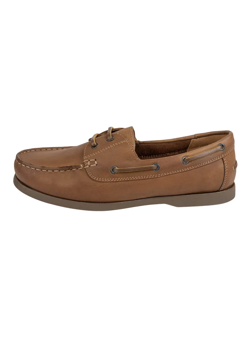 Jack Pyke Ladies Boat Shoe - Brown-1