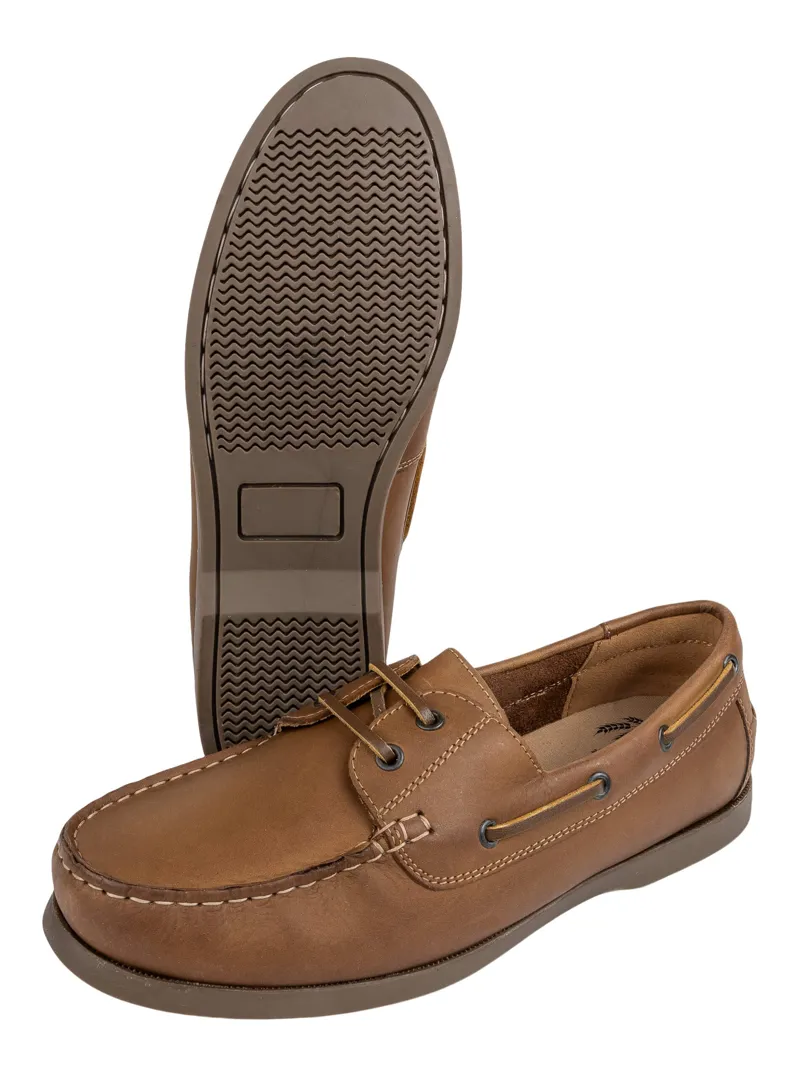 Jack Pyke Ladies Boat Shoe - Brown-2