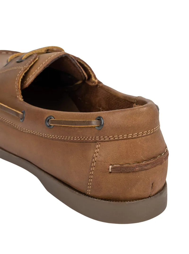 Jack Pyke Ladies Boat Shoe - Brown-4