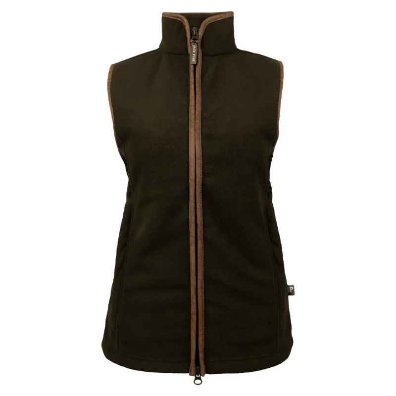 Jack Pyke Ladies Countryman Fleece Gilet - Dark Olive