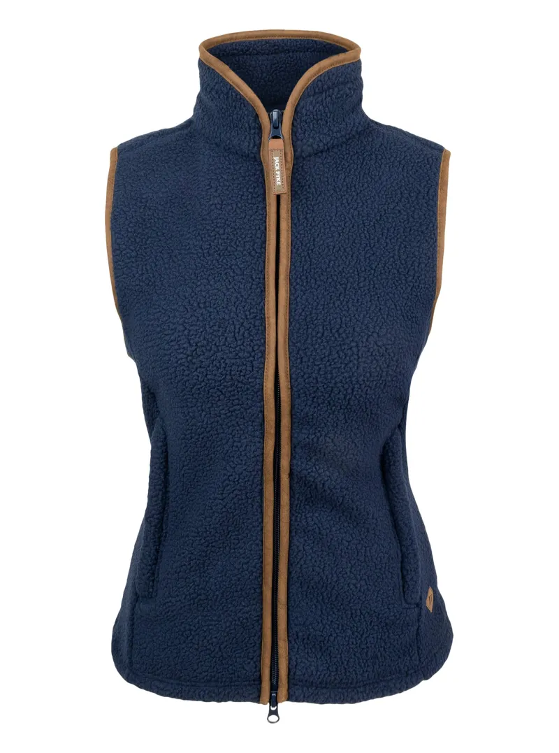 Jack Pyke Ladies Sherpa Fleece Gilet - Navy