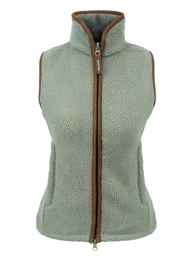 Jack Pyke Ladies Sherpa Fleece Gilet - Sage