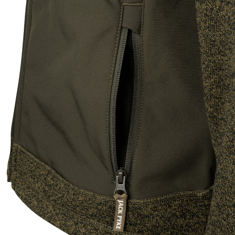 Jack Pyke Ladies Hybrid Jacket - Green-3