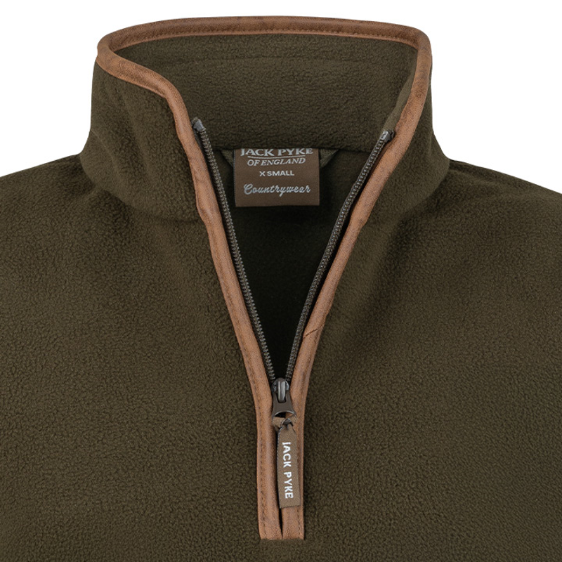 Jack Pyke Ladies Fleece Pullover - Dark Olive-3