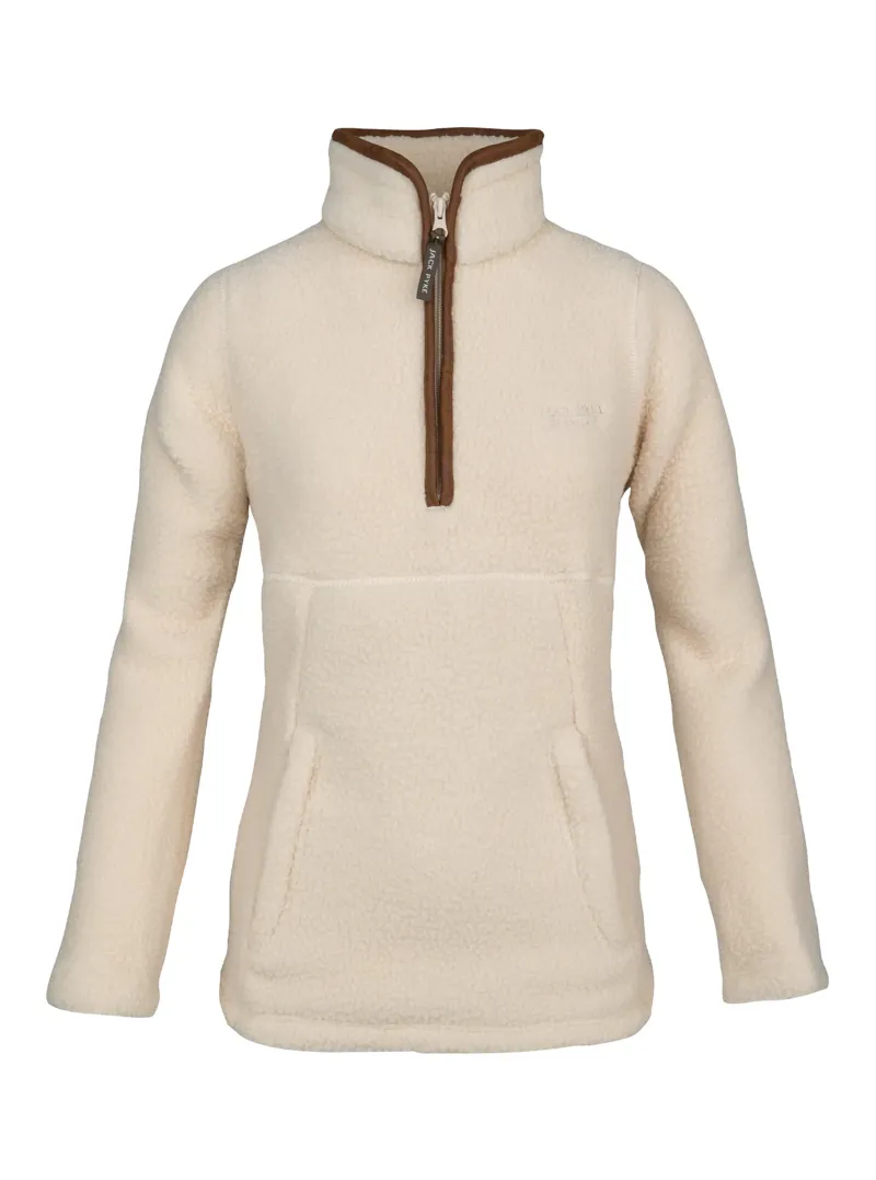 Jack Pyke Junior Half Zip Sherpa Fleece Pullover - Sail
