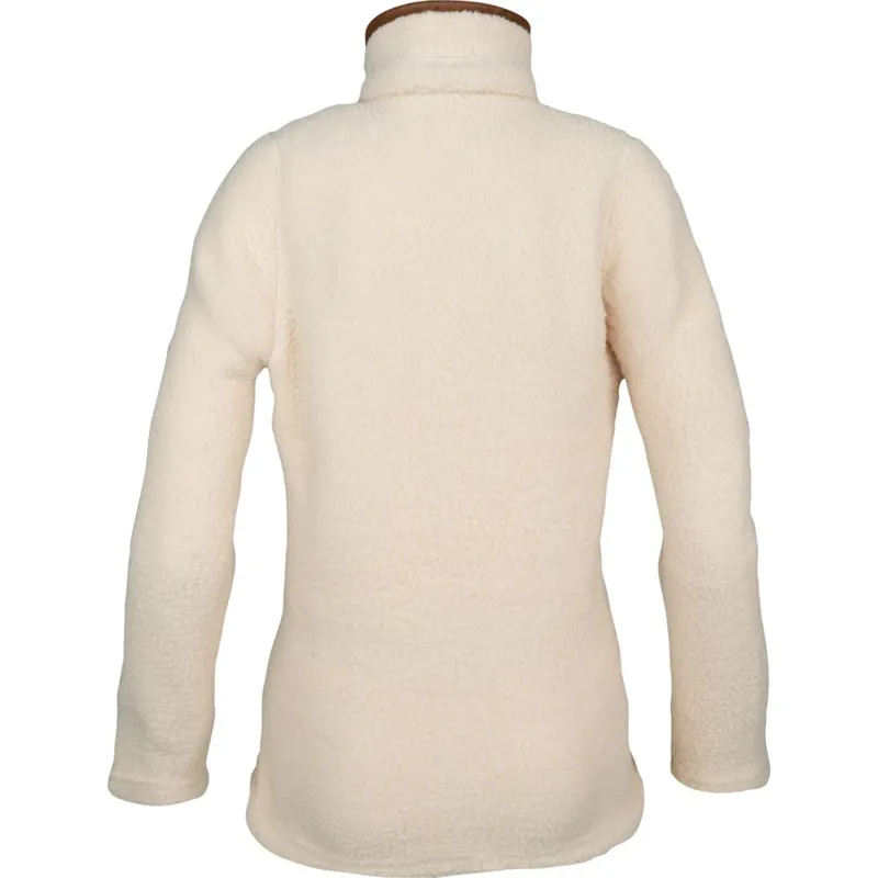 Jack Pyke Ladies Half Zip Sherpa Fleece Pullover - Sail-1