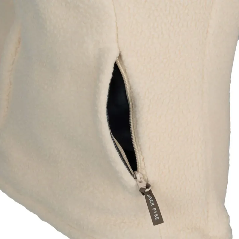 Jack Pyke Ladies Half Zip Sherpa Fleece Pullover - Sail-2