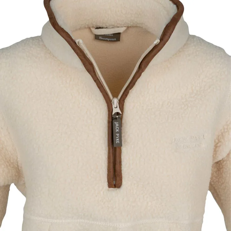 Jack Pyke Ladies Half Zip Sherpa Fleece Pullover - Sail-3