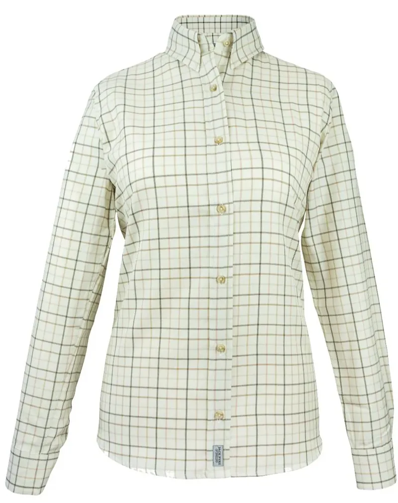 Jack Pyke Ladies Countryman Shirt - Large Check Brown