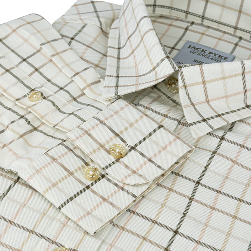 Jack Pyke Ladies Countryman Shirt - Large Check Brown-2